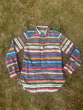 Tasha polizzi southwestern striped 3/4 snap shirt